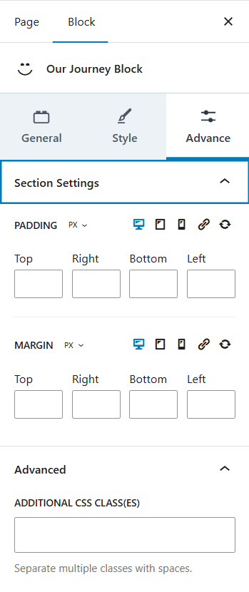 Style Settings – Typography Controls