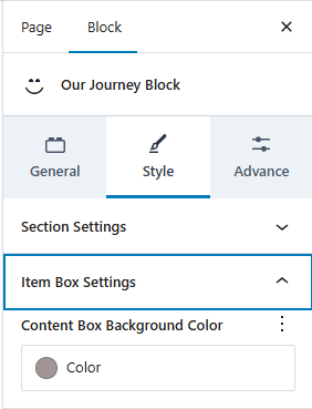 Style Settings – Title Setting