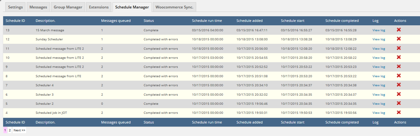 **Purchased Extension** The Buddypress integration tab, allowing you to synchronise your Woo customer into JOT.