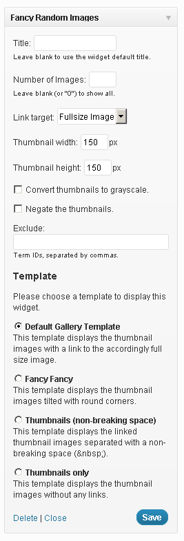 Manage Gallery Categories