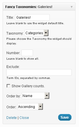 Edit a category