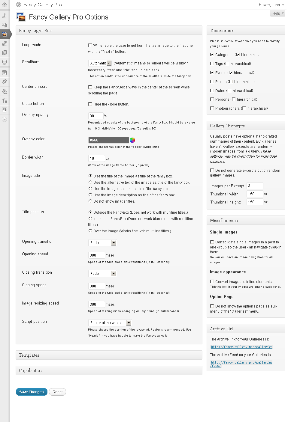 Show your gallery taxonomies in your sidebar