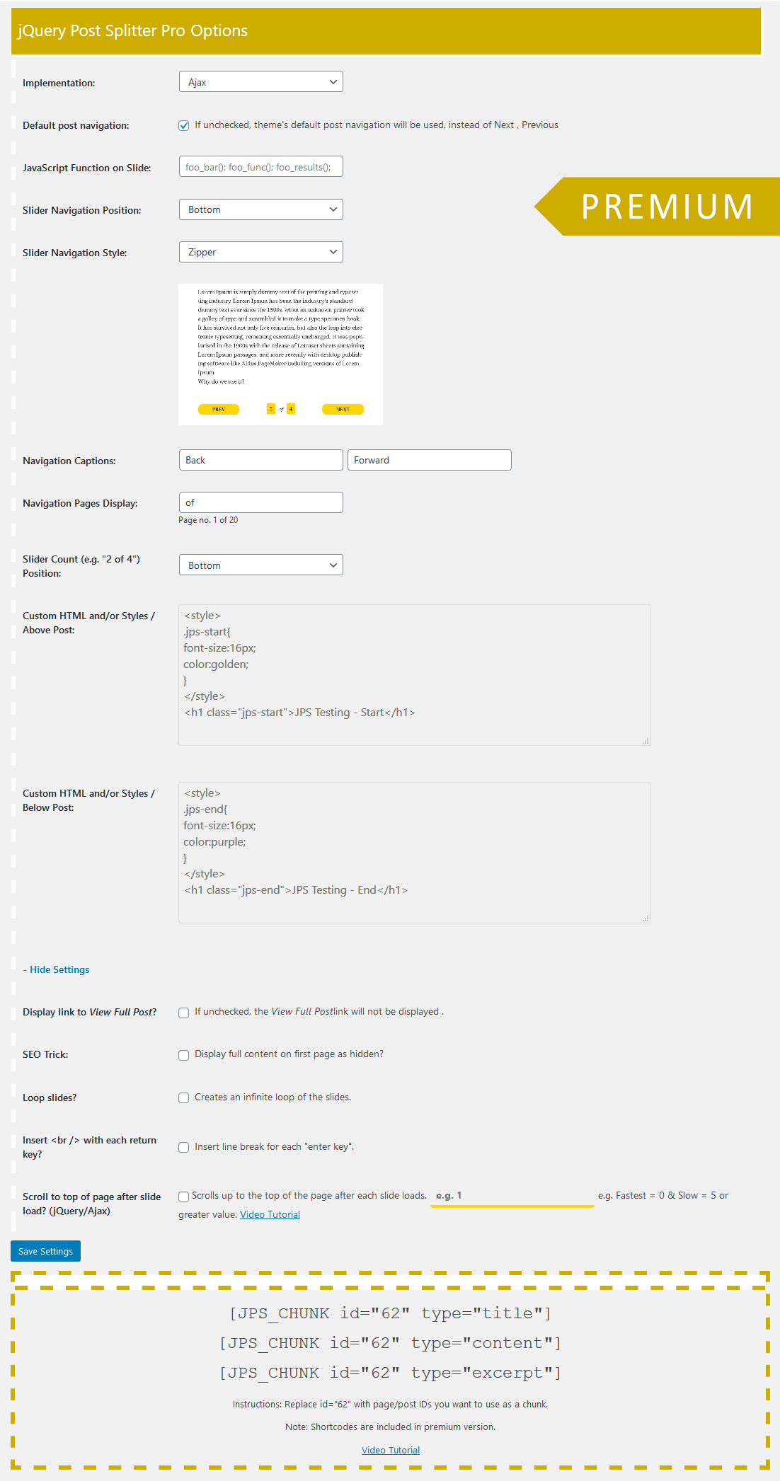 Page Break / Split Icon in Content Editor
