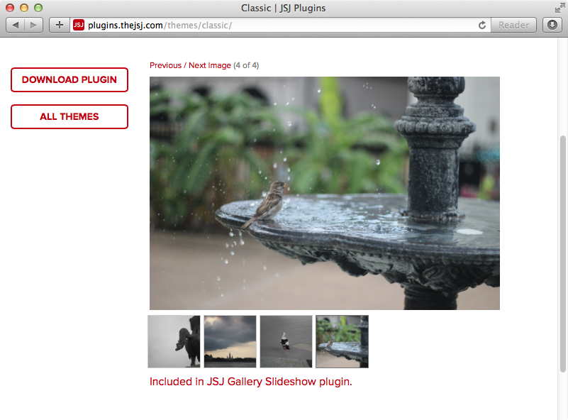 Example using the 'Classic' theme