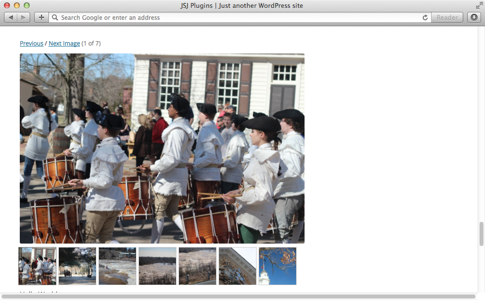 Example using the 'Classic' theme