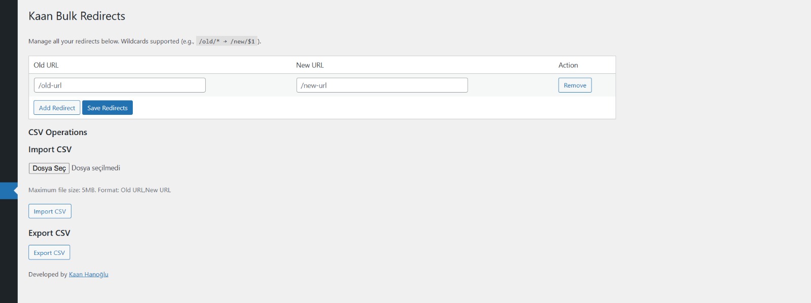 **CSV Import/Export** - Bulk import and export functionality