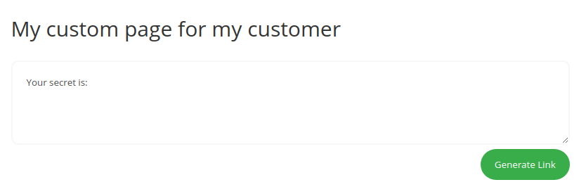 Send Secrets front end