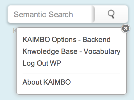 The options provide some very helpful features like a direct shortcut to the WordPress site for the plug-in (backend). Or a direct visualization of the knowledge-base vocabulary.