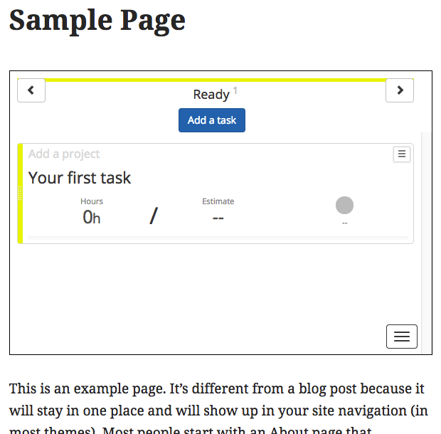 Your board rendered when you view the page.