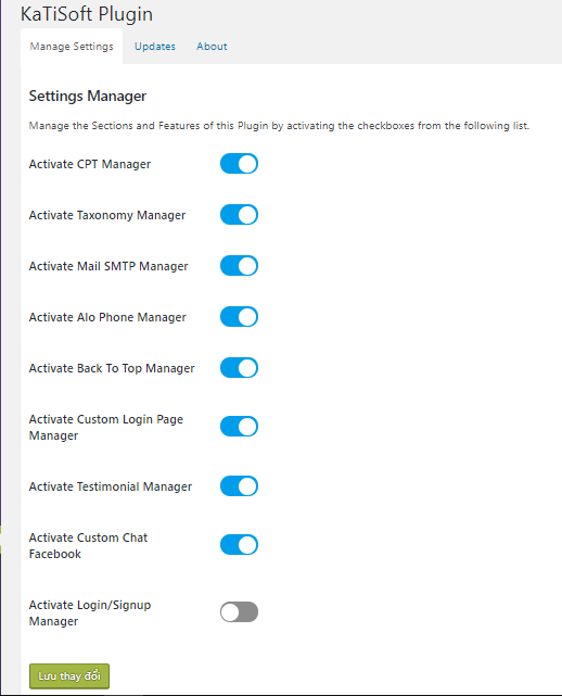 This is the administration page of this plugin.