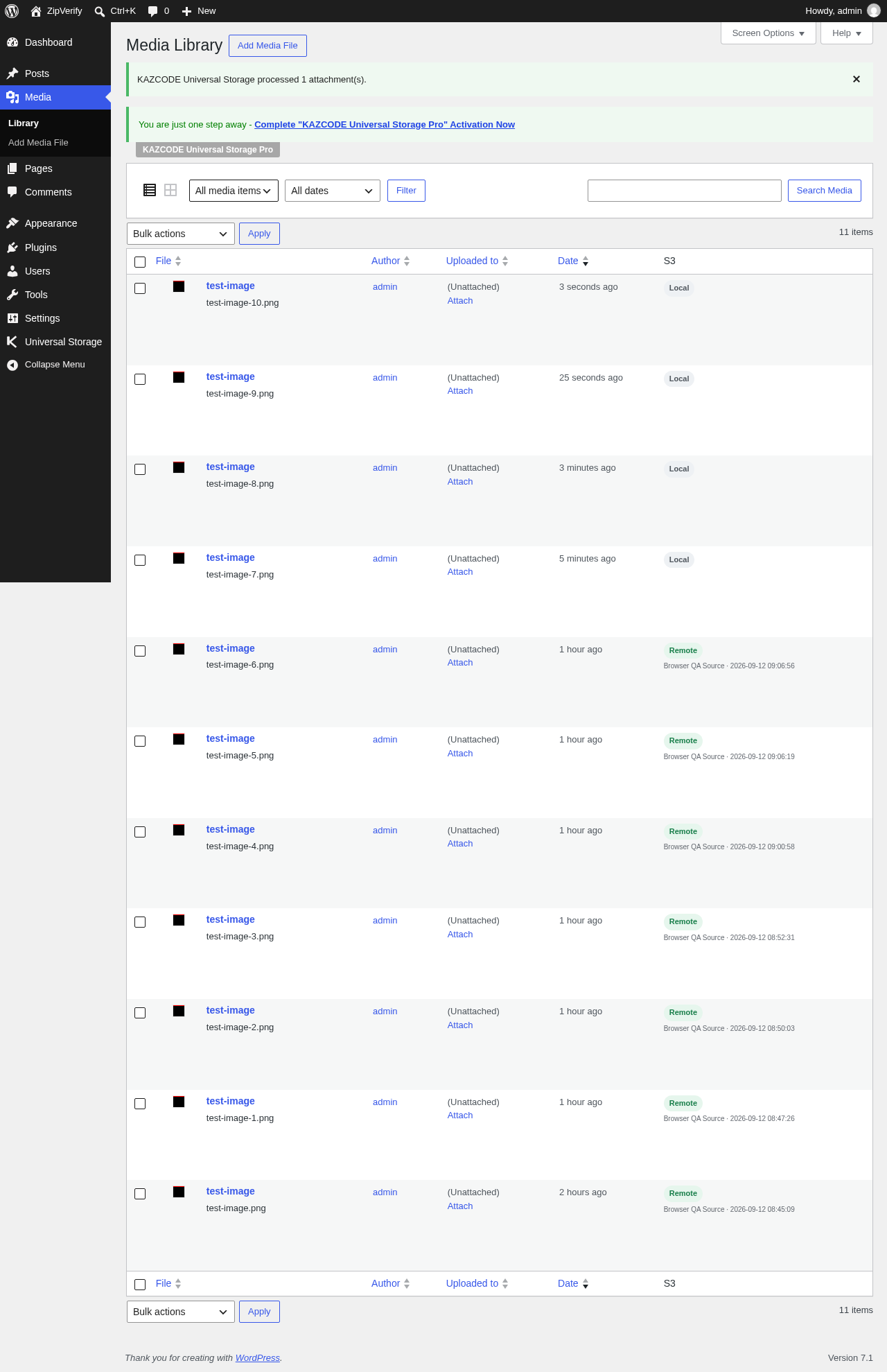 Verify storage health, failed operations, and repair options before cleanup.