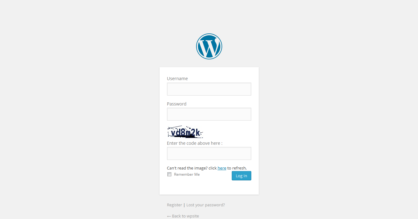 screenshot-3.png shows captcha added to login form.