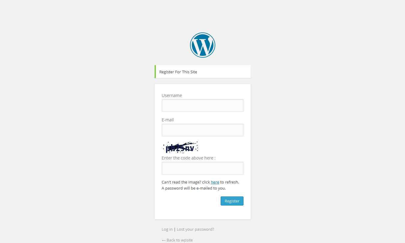 screenshot-4.png shows captcha added to Register form.