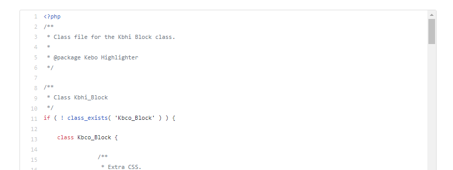 Frontend display using Github Theme.