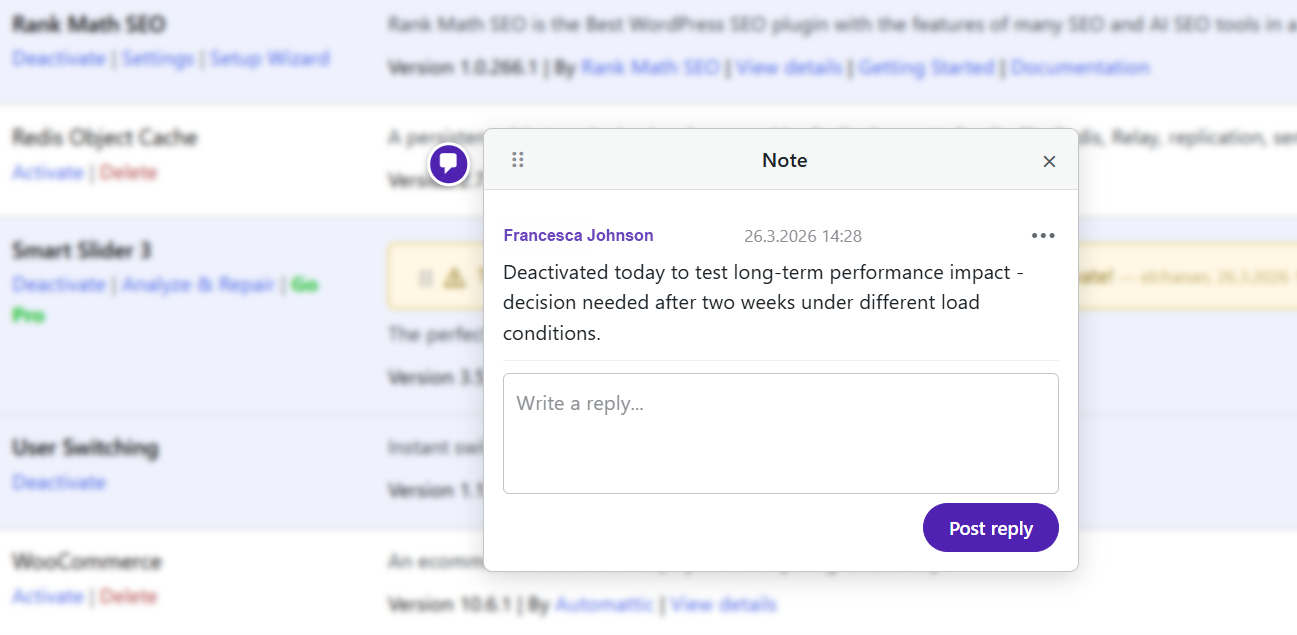 Turn notes into conversations - reply, collaborate, and keep context in one place.