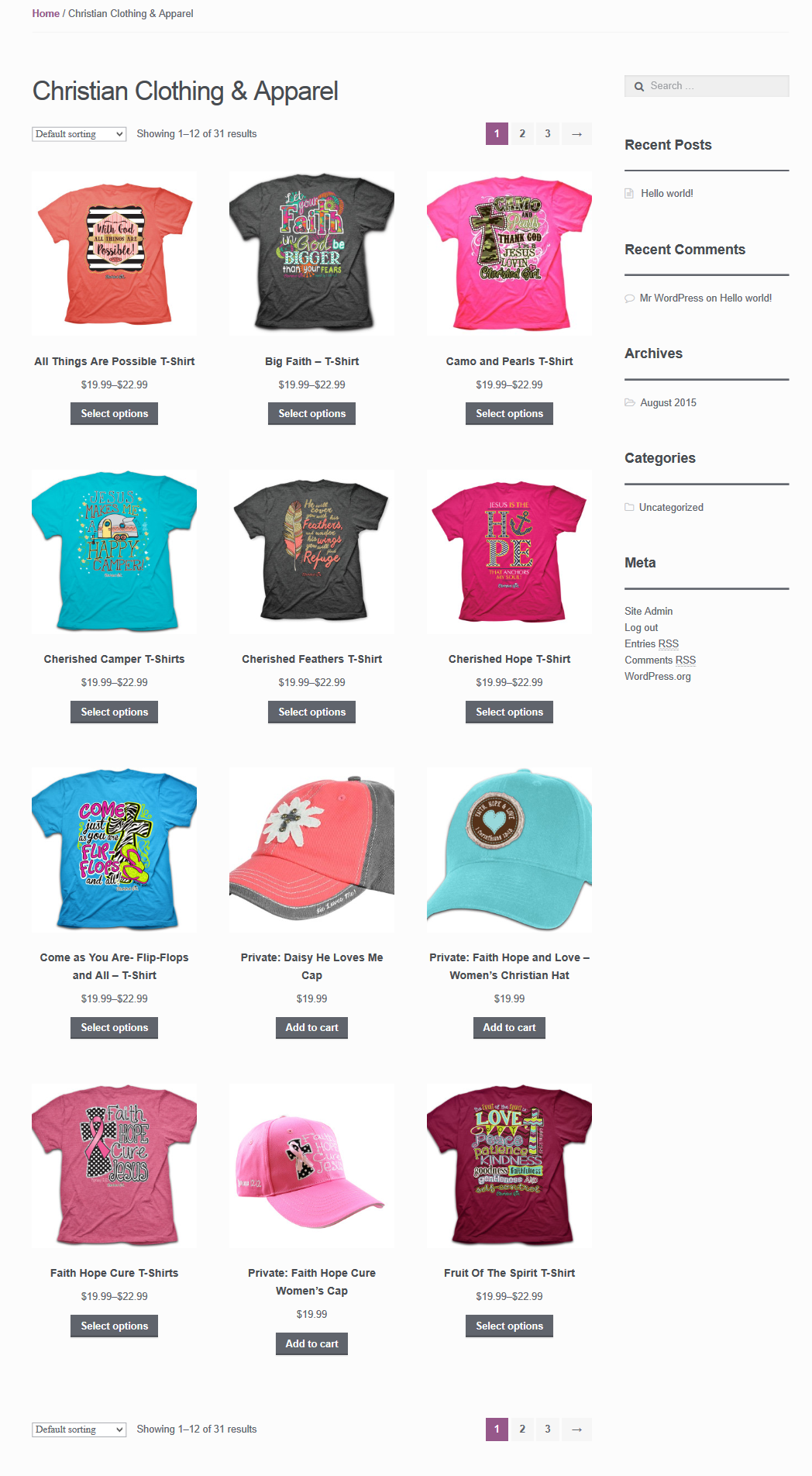 An example category page.