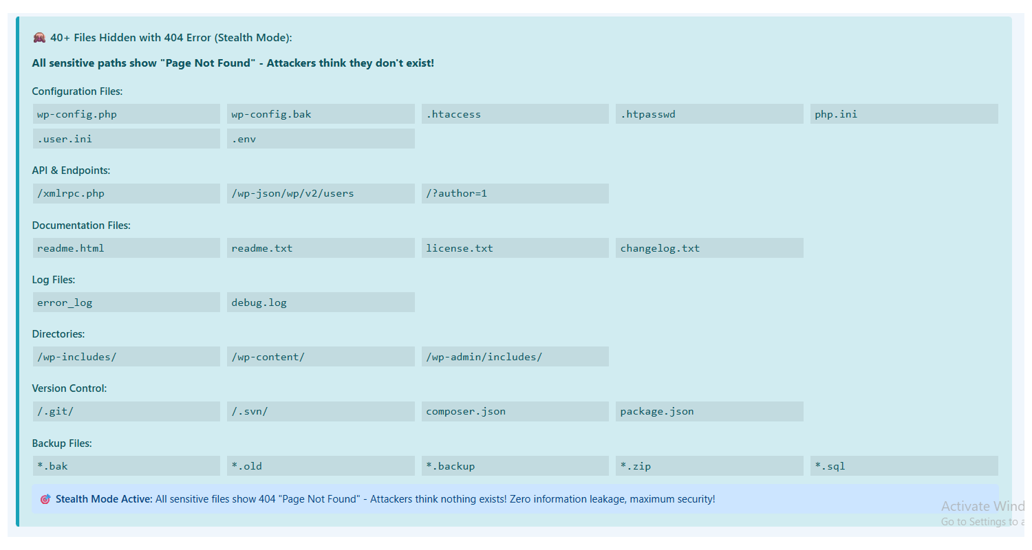 Security features overview