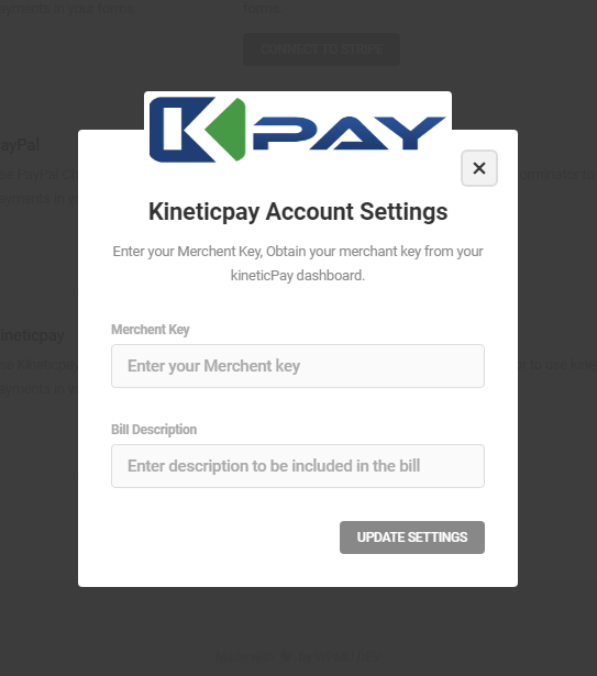 screenshot-2.png (Kineticpay Settings Popup).