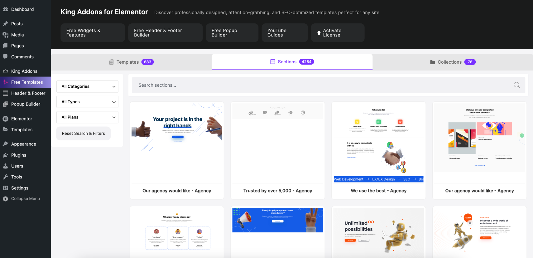 Collections of Templates