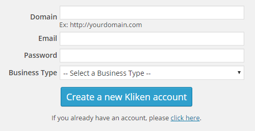 You can create a new account or log in with an existing account, then link your WordPress site.