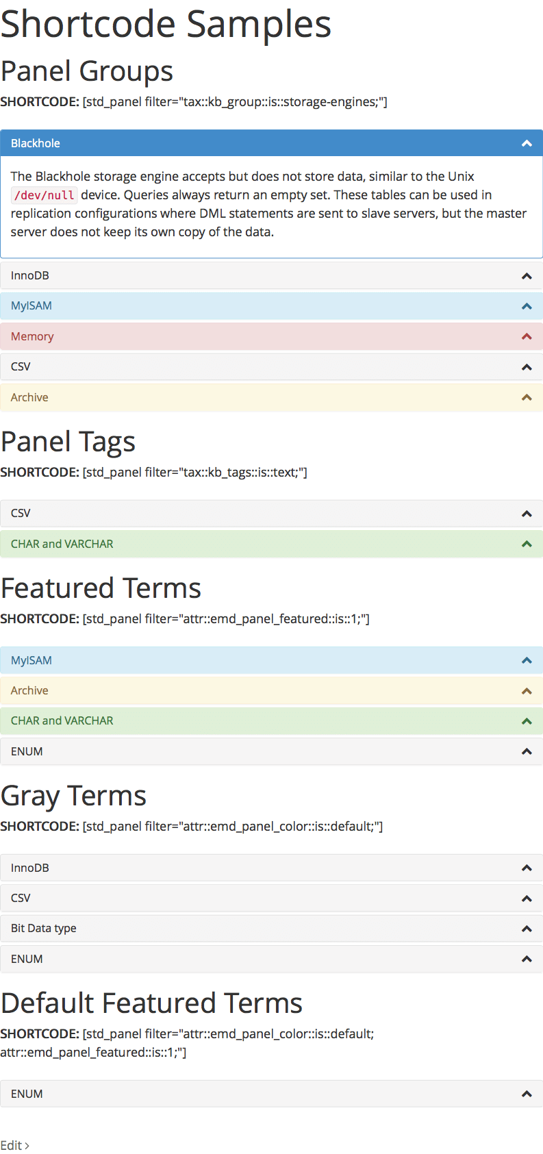 Use shortcodes to create advanced knowledgebase entry combinations