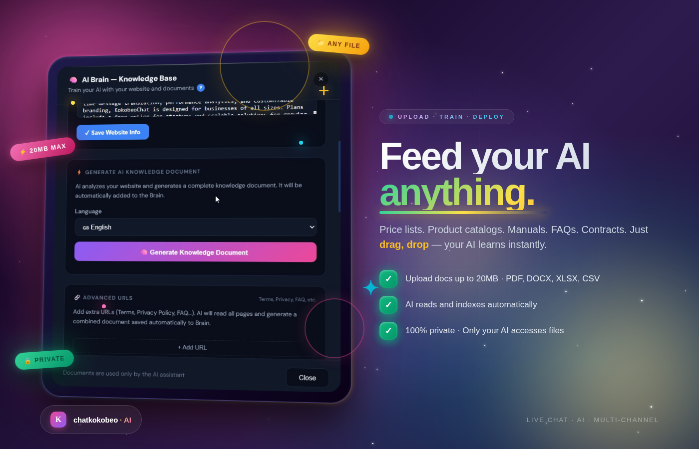 Fully responsive on mobile and tablet — works on any device