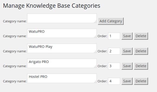 Manage content categories (they don't have to be the same as your WP categories)