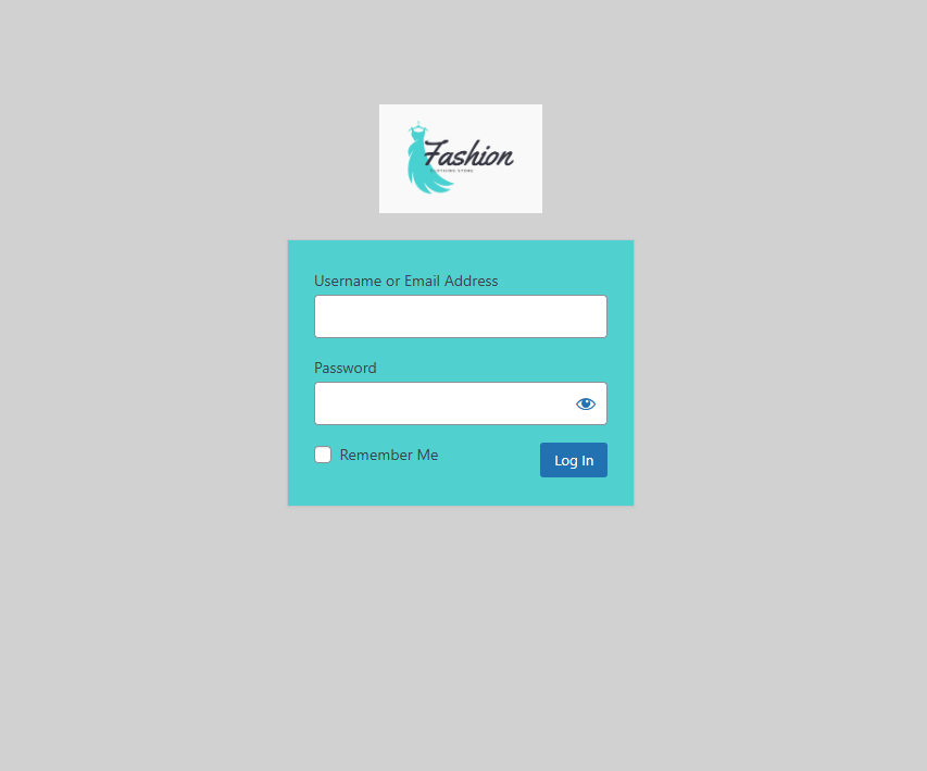 Example of a fully branded login page