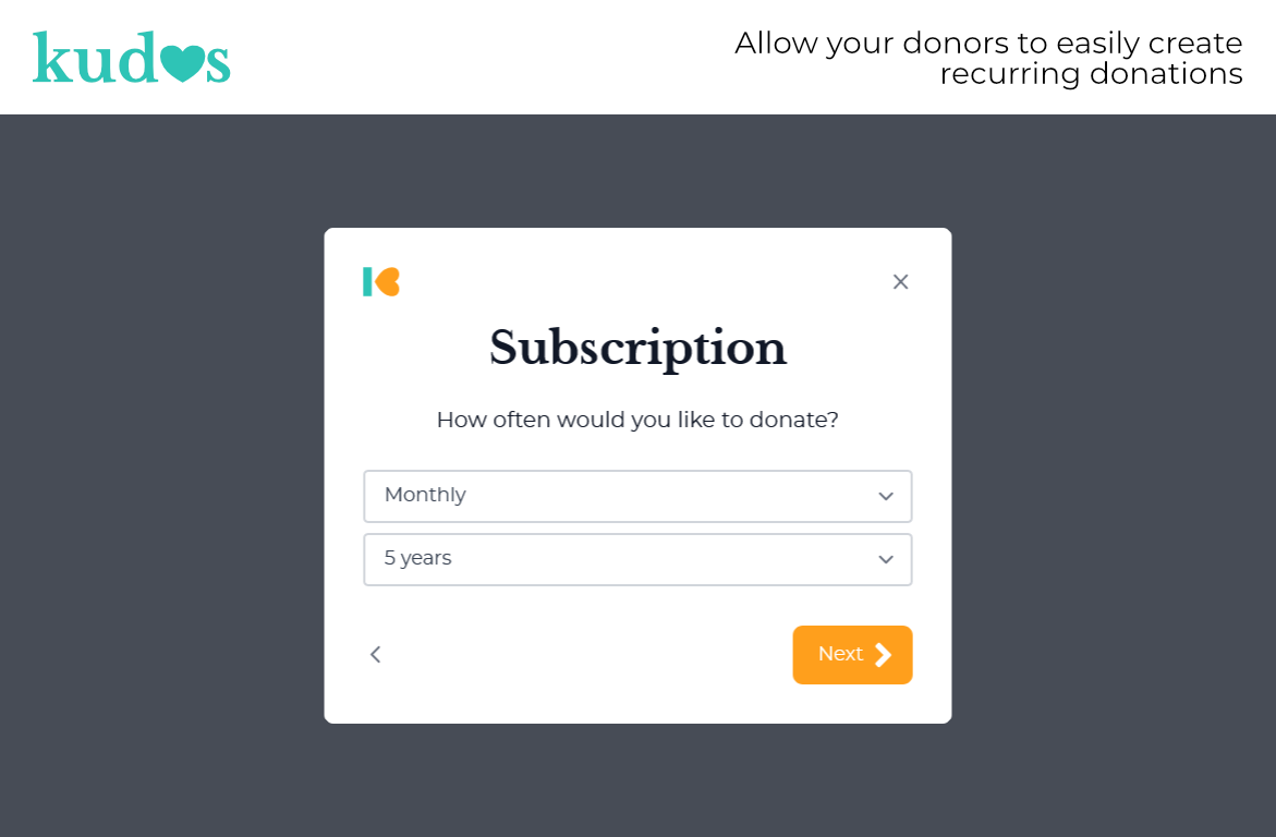 Donation form