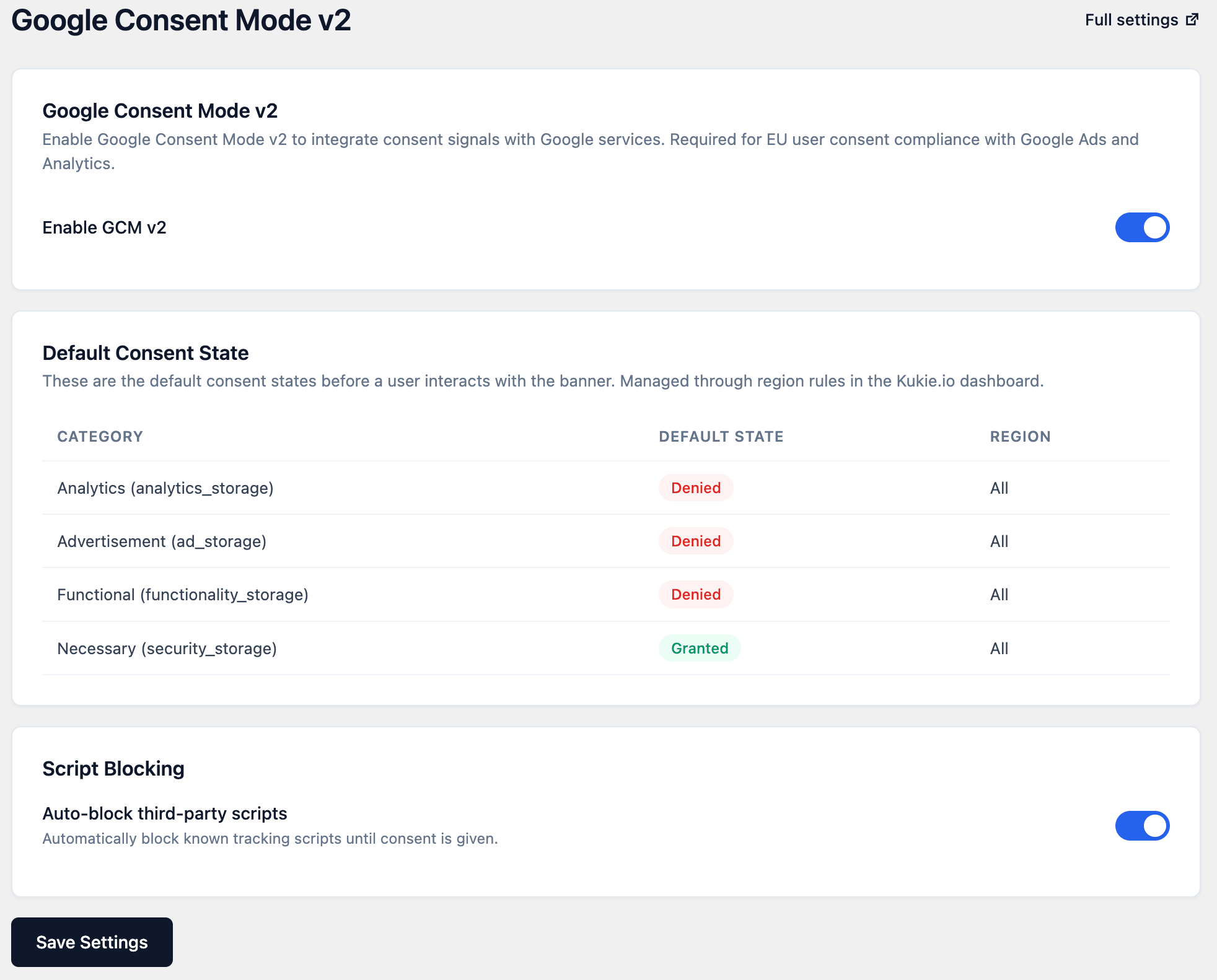 Banner design settings - choose layout, position, and preview on desktop, tablet, and mobile