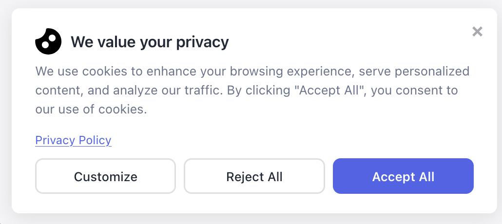 Cookie scanning results - auto-categorised cookies by type (necessary, analytics, marketing, functional)