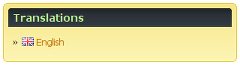 The Languages widget, which allows to configure shown languages (uses theme)