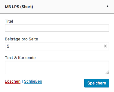 Shortcode with your latest slides in content