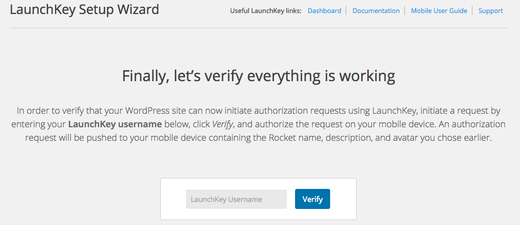 WP Admin > Users - Users list shows LaunchKey paired status of user accounts