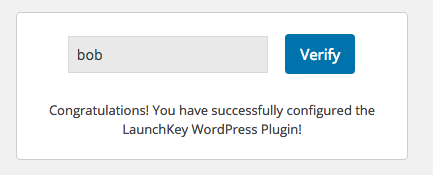 WP Admin > Profile > LaunchKey Options - Unpaired