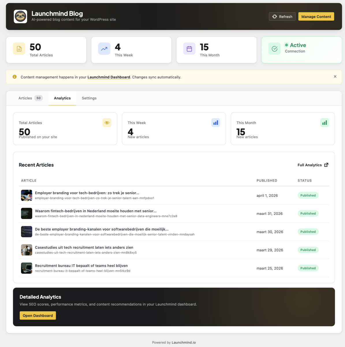 Gutenberg blog list block in the editor