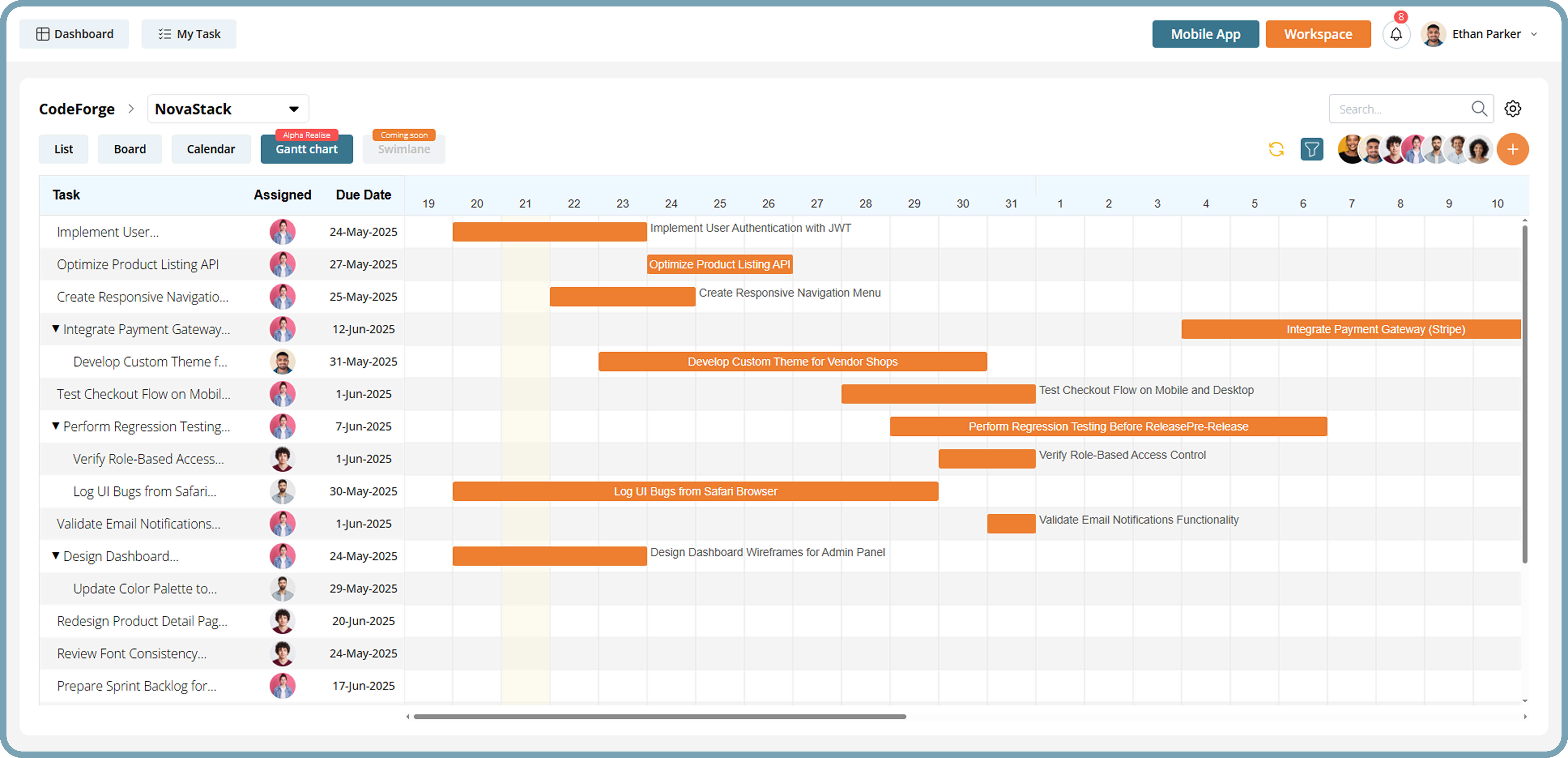 **Gantt Chart**
