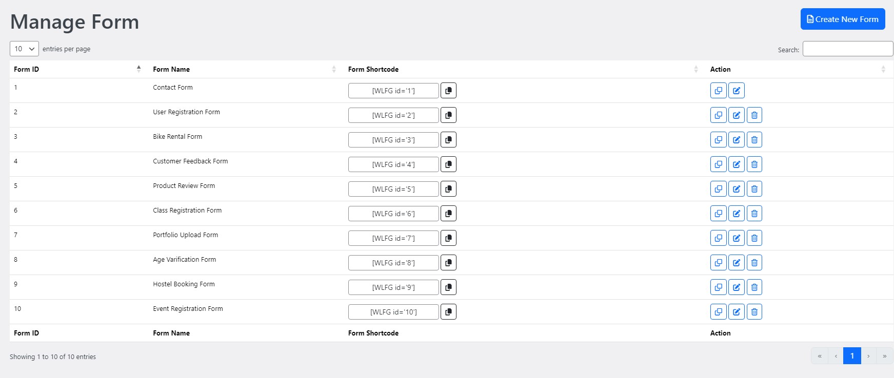 Forms Management