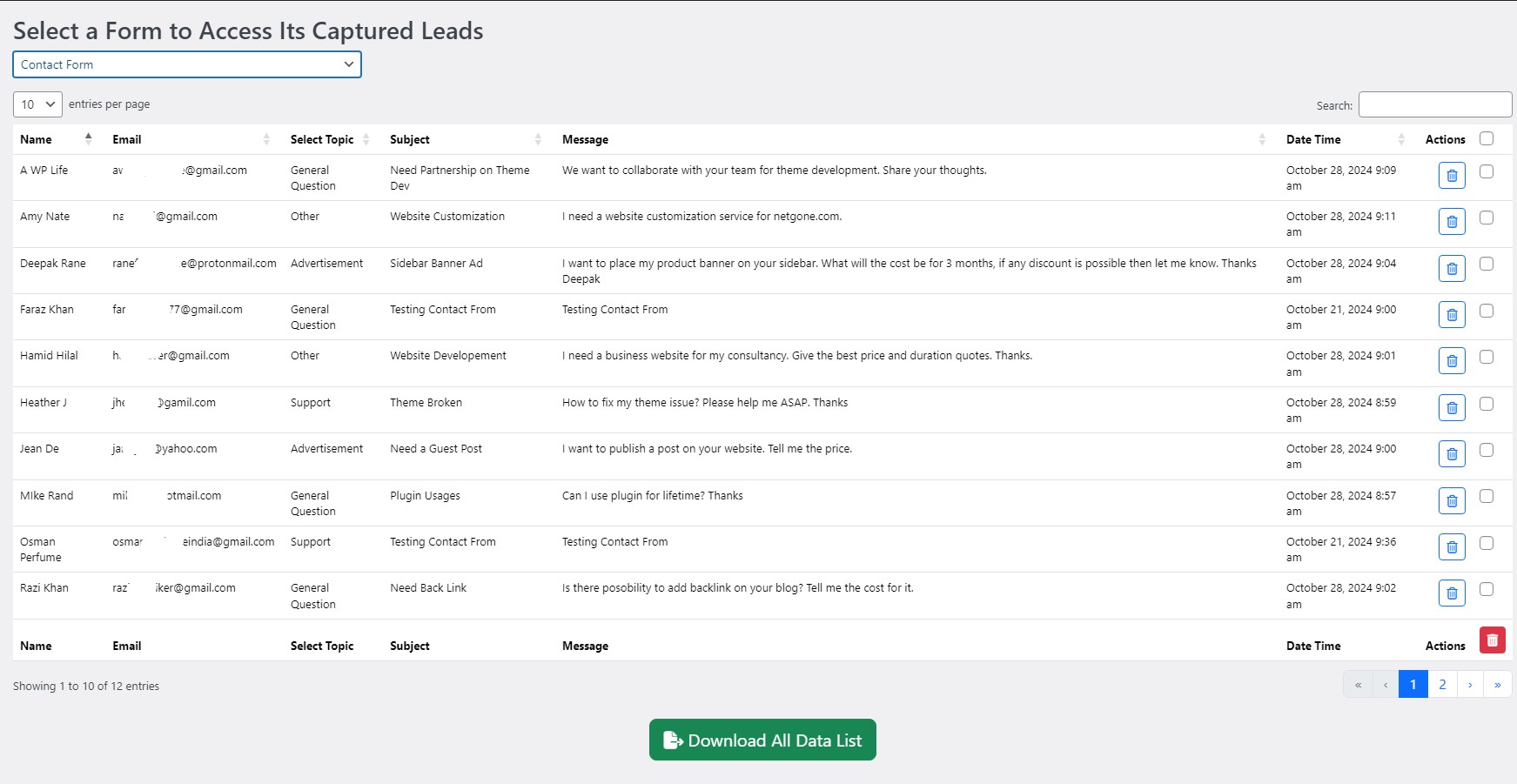 Customer Query Management