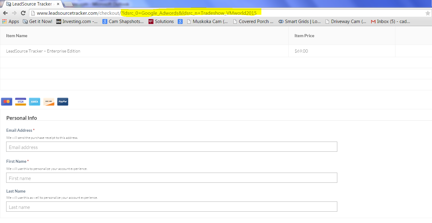 When the visitor finally registers or orders off your website, "Tradshow_VMworld2015" and "Google_Adwords" are retrieved from the visitor's browser and is made available as GET parameters in the URL.  Allowing you to populate the information in hidden form fields for storage.  Now you know that "John Doe", was first touched by Tradeshow_VMworld2015, and the last touch before registration was Google_Adwords!