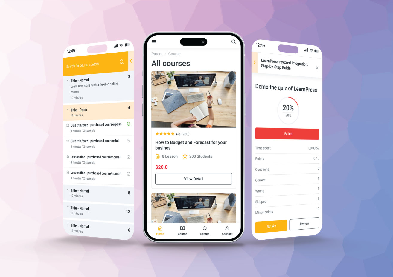 In-person Course Detail: Promote and sell your in-person courses with linear presentation, customizable CTA buttons and smooth check-out process