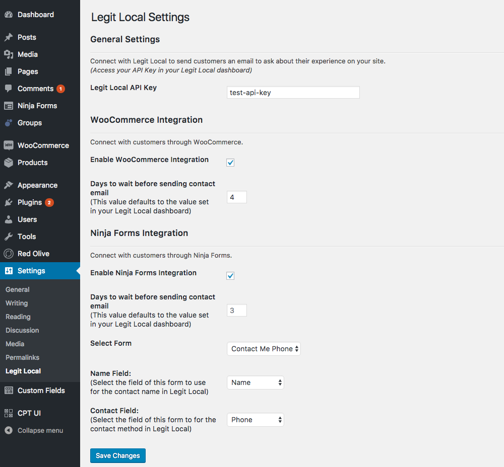 Plugin Configuration / Settings Location