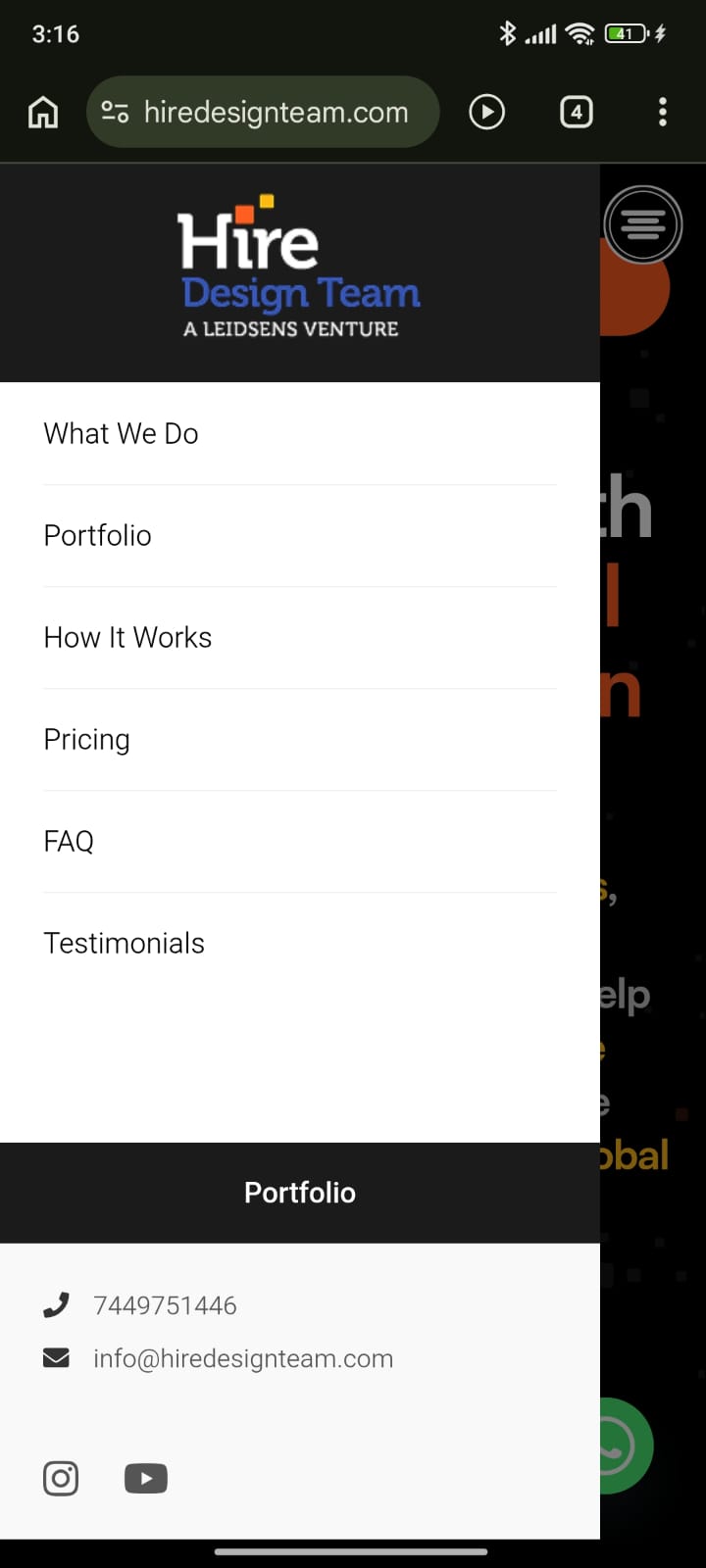 Sub-menu panel sliding in with back navigation