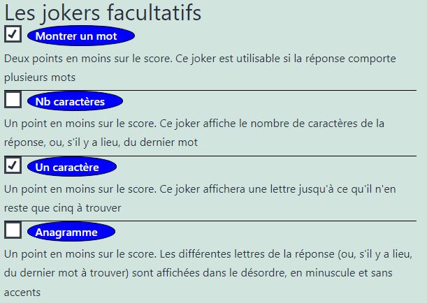 Les jokers