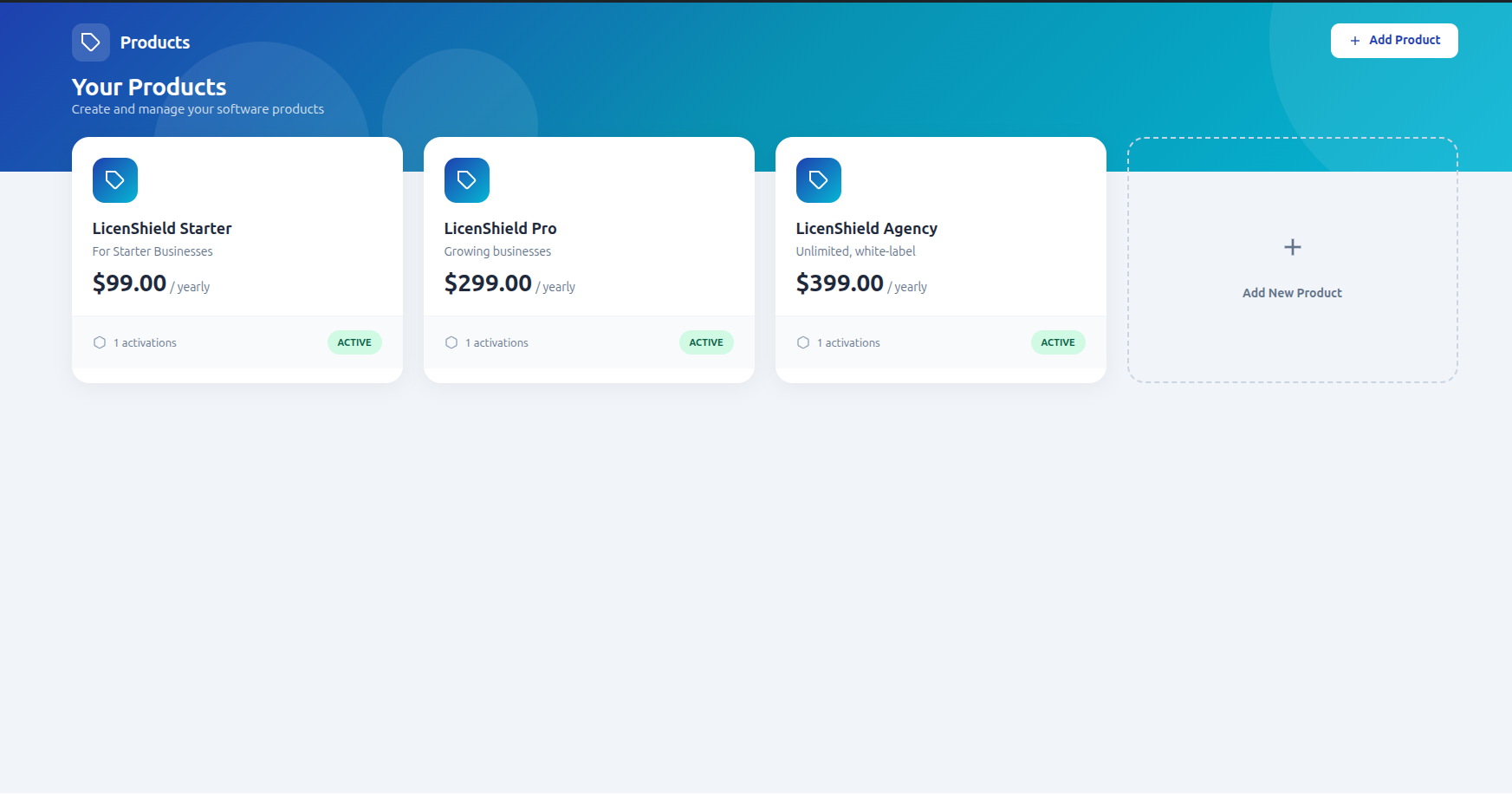 Product configuration with activation limits