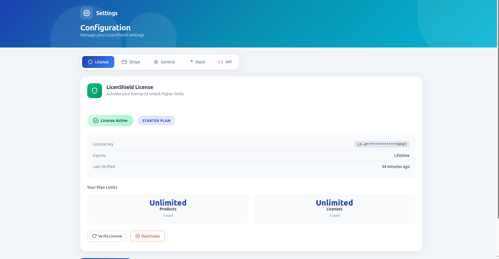 License activation in your protected plugin