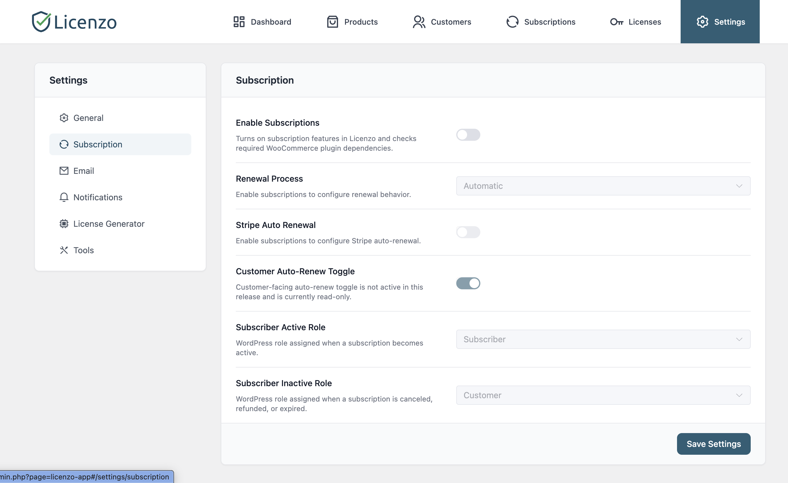 Email Settings – Customize email notification templates.