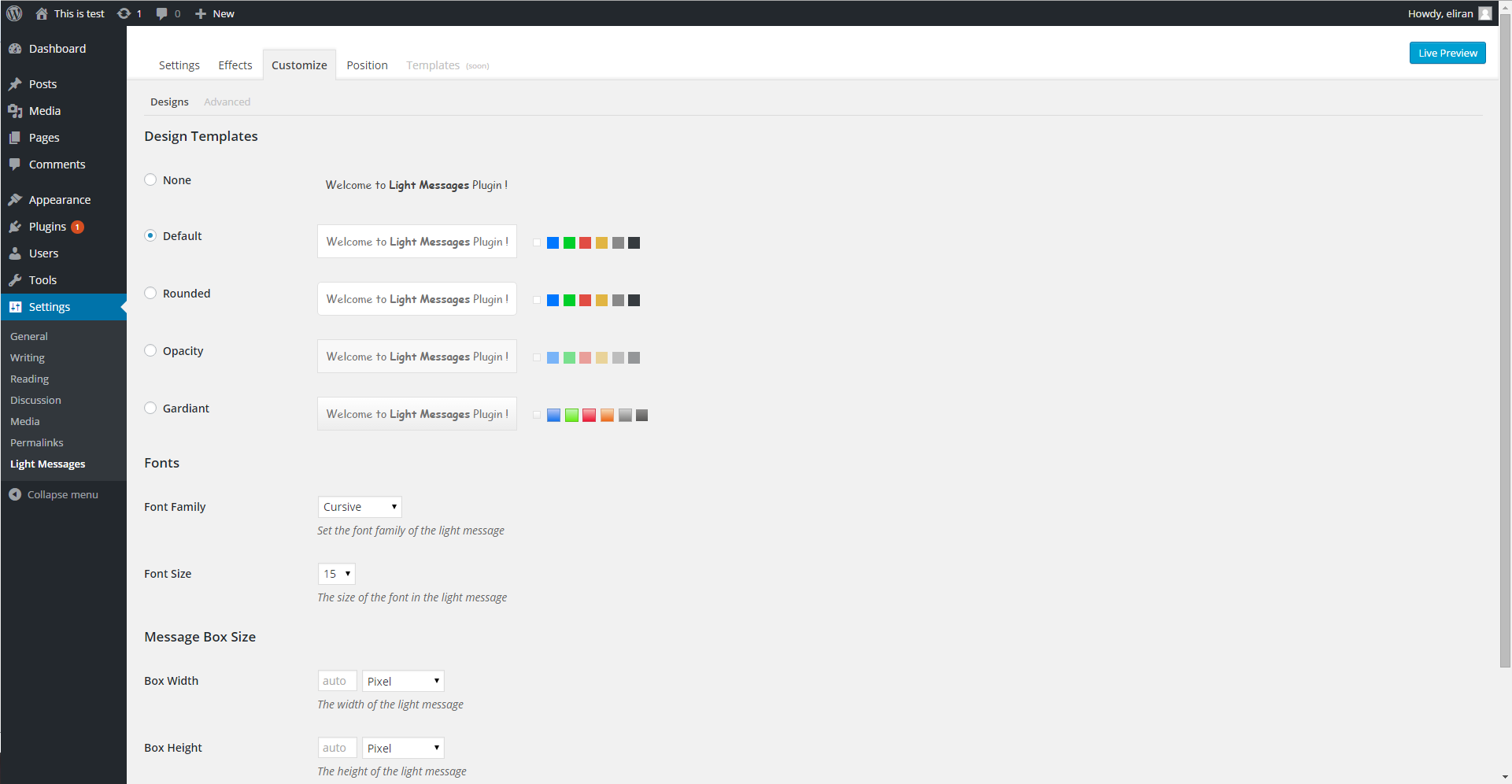 Customize pre-defined styles.