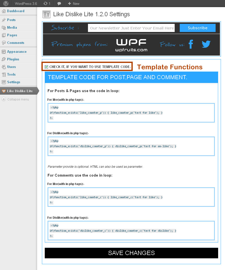 How to use **Template Code.**