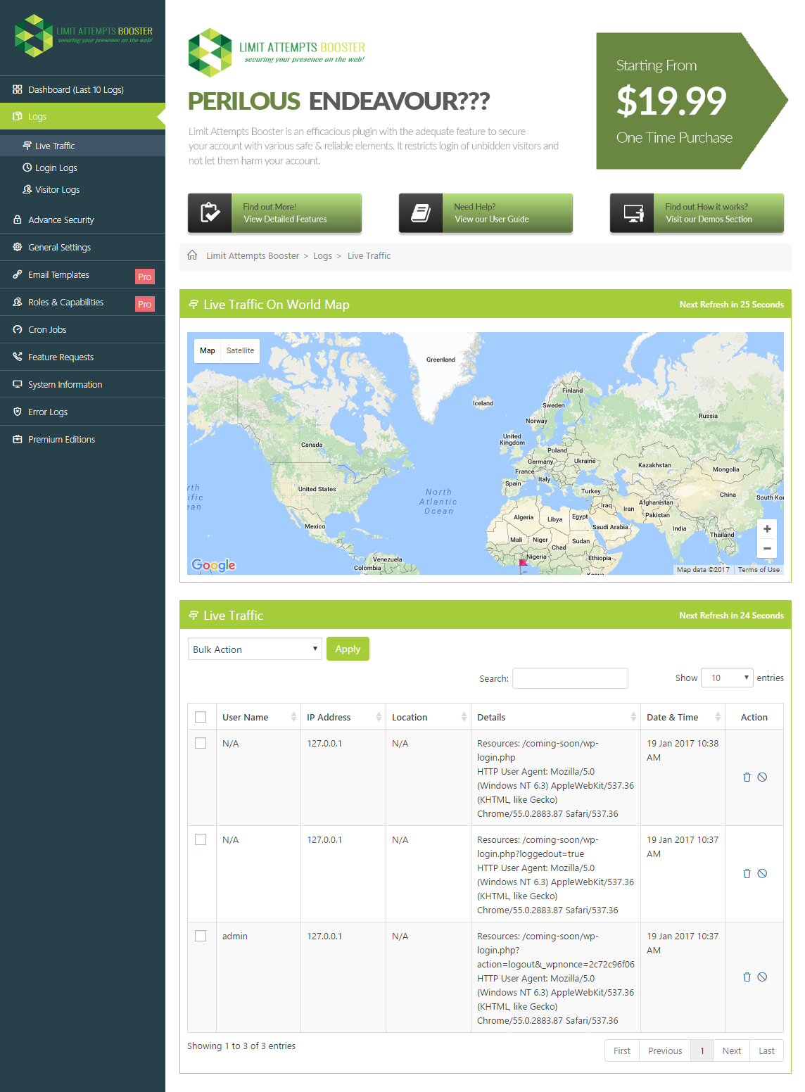 Custom Cron Jobs Screen